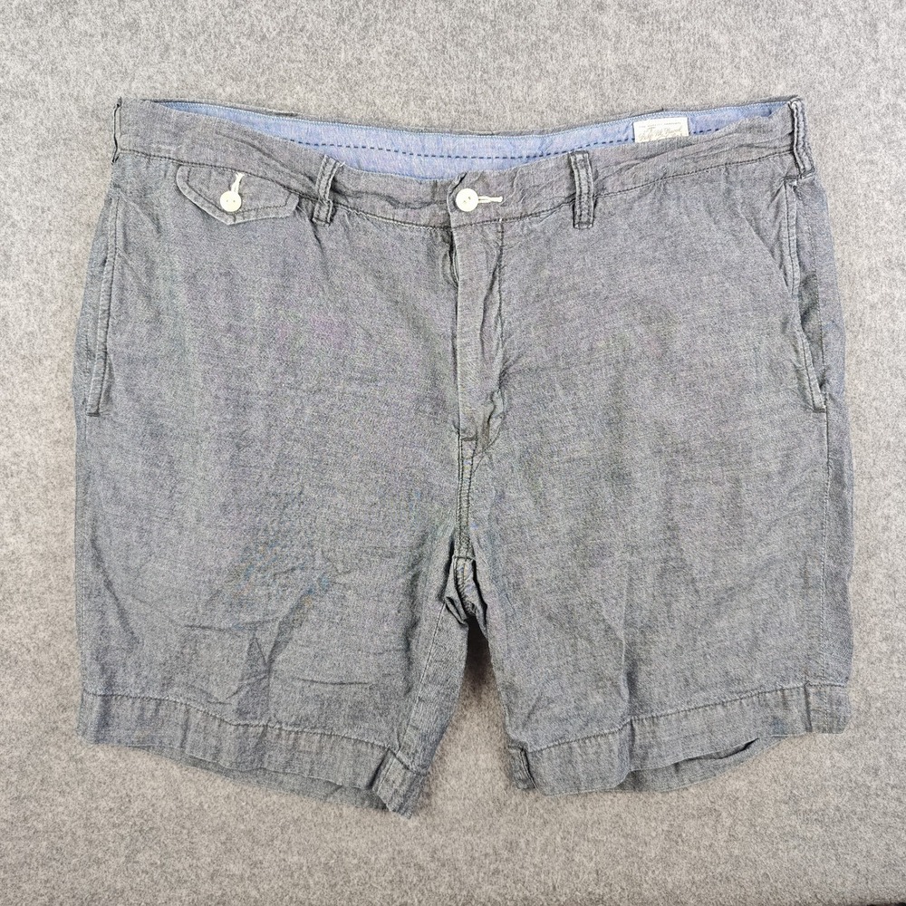 Polo Ralph Lauren Naval Tailors Chambray Shorts Mens 38 Straight Fit Gray Cotton